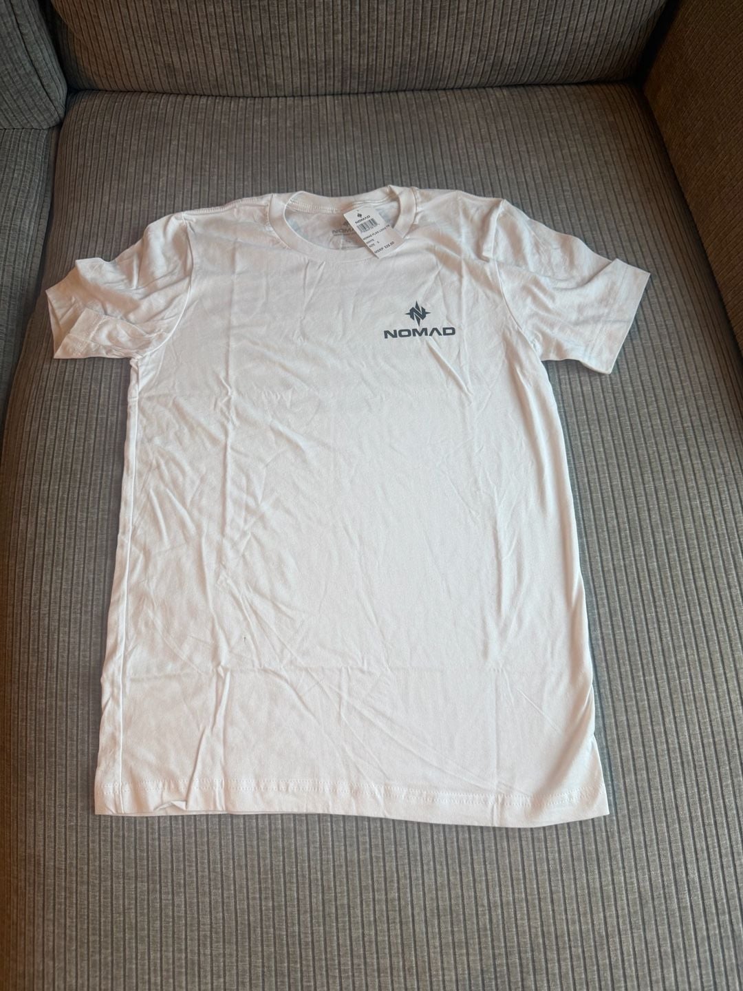 Nomad Flag Logo White Short Sleeve T-Shirt 2