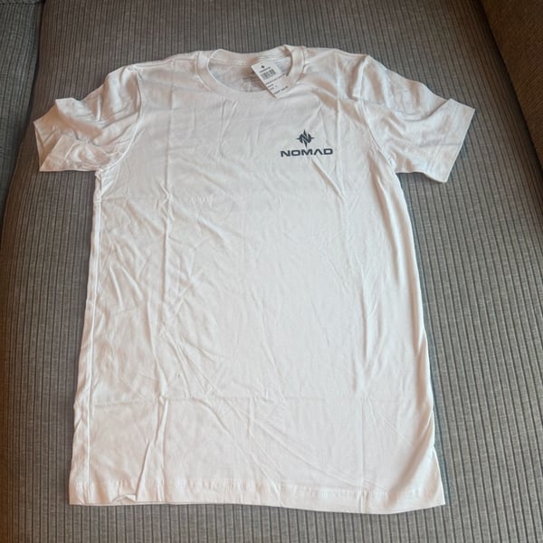 Nomad Flag Logo White Short Sleeve T-Shirt