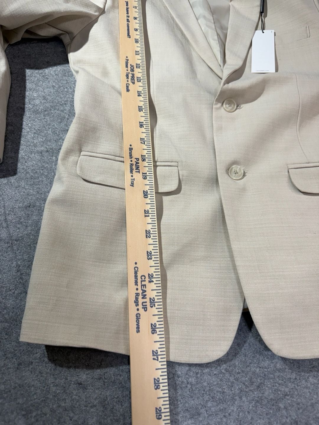 Calvin Klein Slim Fit Stretch 3-Piece Suit in Natural Linen 16