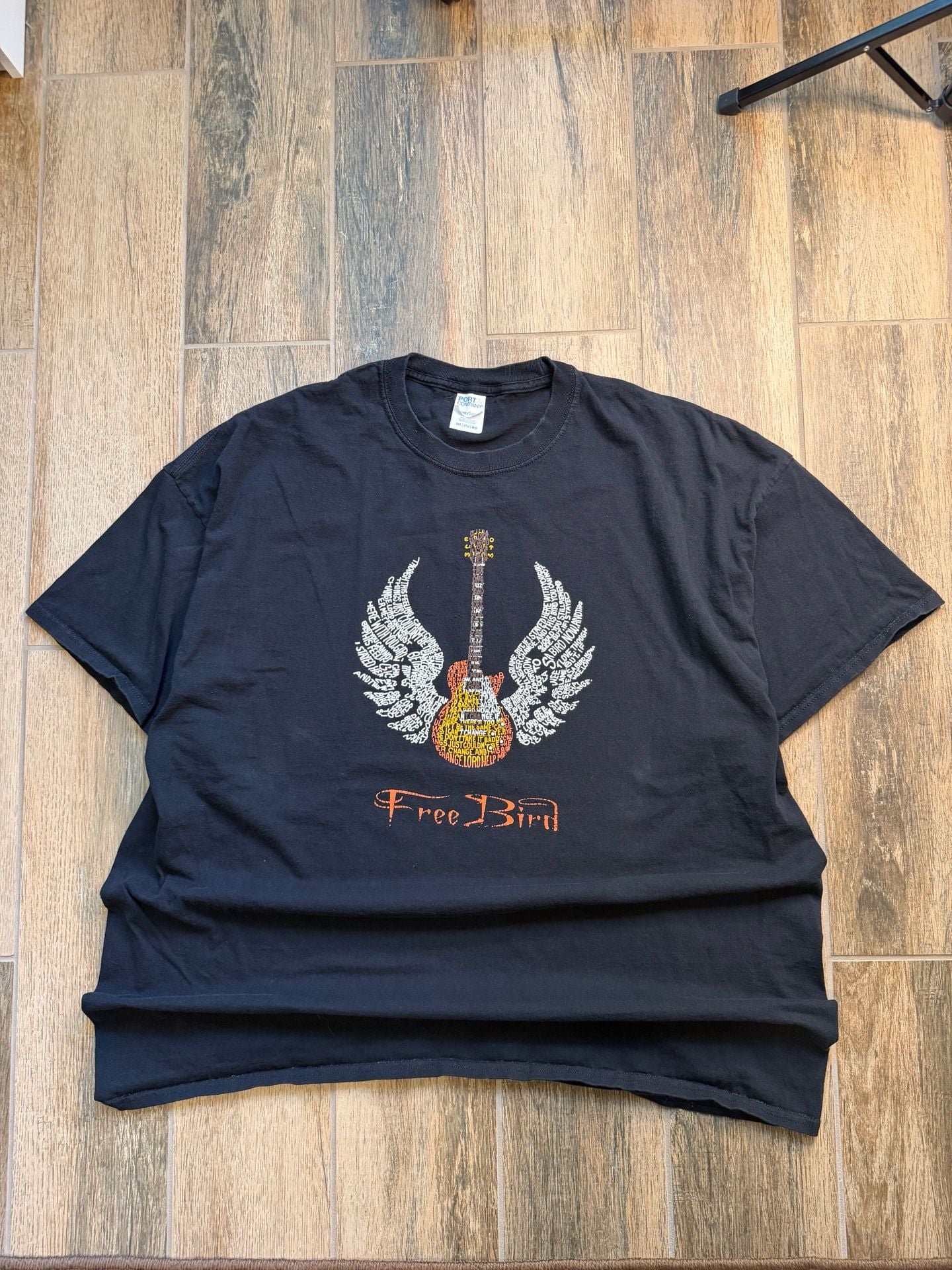 Lynyrd Skynyrd Free Bird Song Lyrics Word Art Band T-Shirt Adult 2