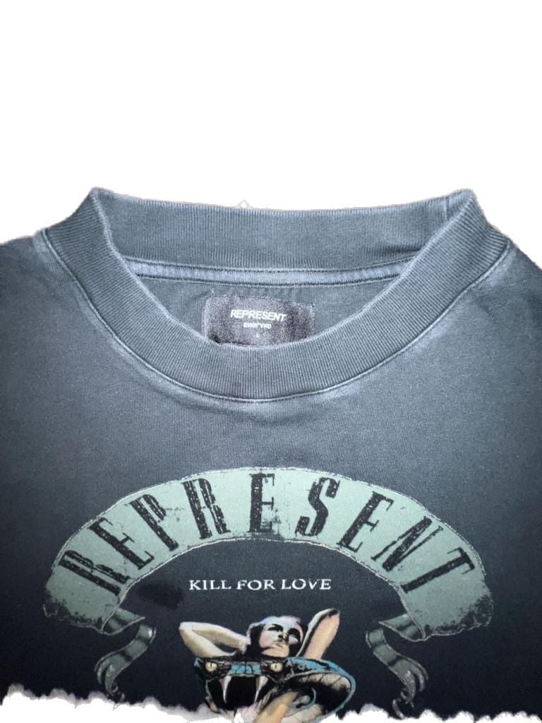 Represent Clo. Kill For Love Graphic T-Shirt Dip-Dye 9