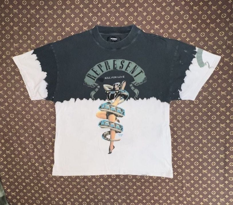 Represent Clo. Kill For Love Graphic T-Shirt Dip-Dye 2