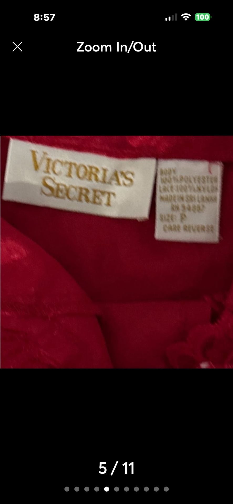 Vintage Victoria's Secret Satin and Lace Pajama Cami and Shorts Set. Small. 5