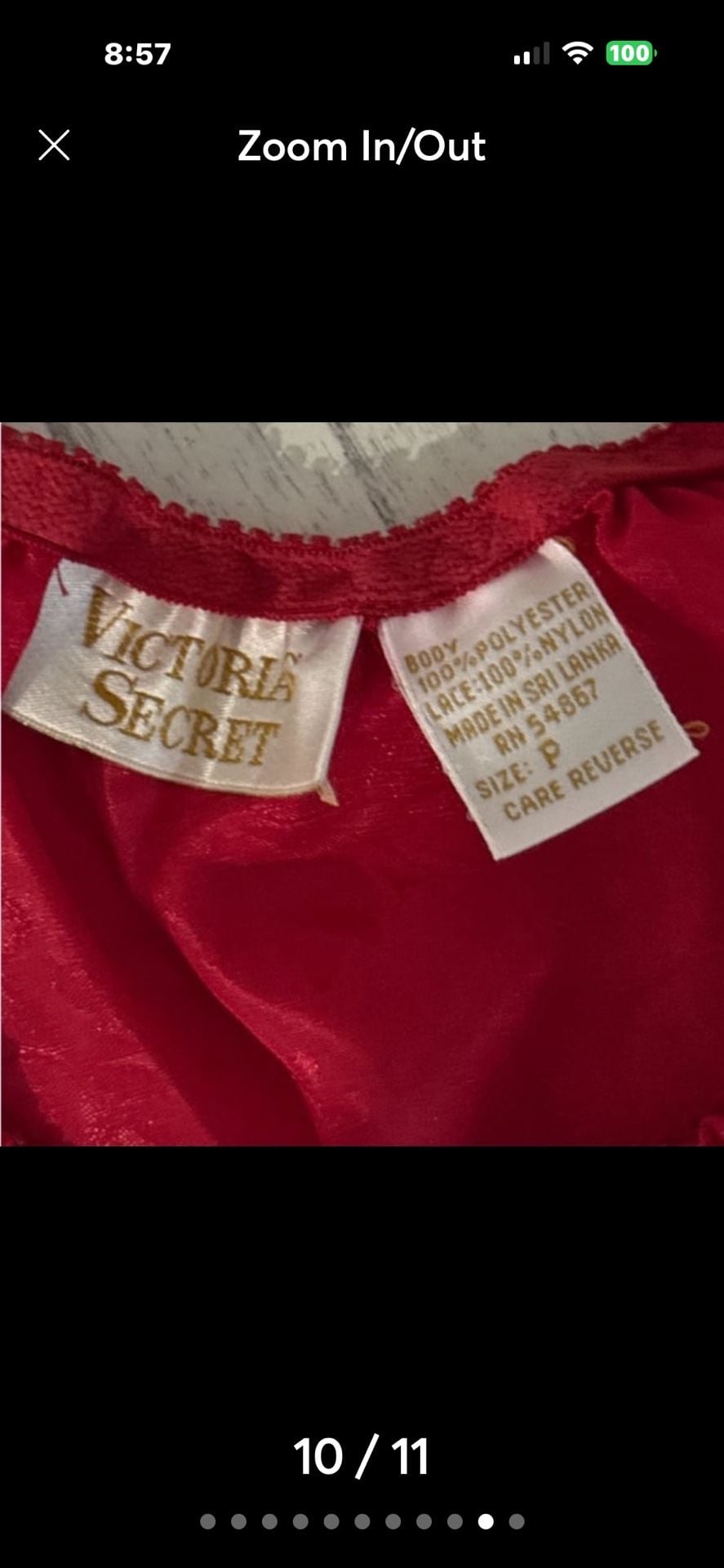 Vintage Victoria's Secret Satin and Lace Pajama Cami and Shorts Set. Small. 10