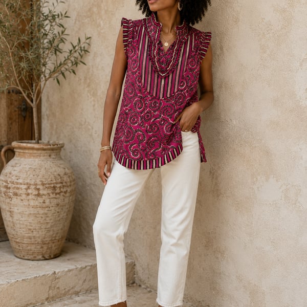 Tory Burch Purple Sleeveless Top Size 4 – alineconsignment,