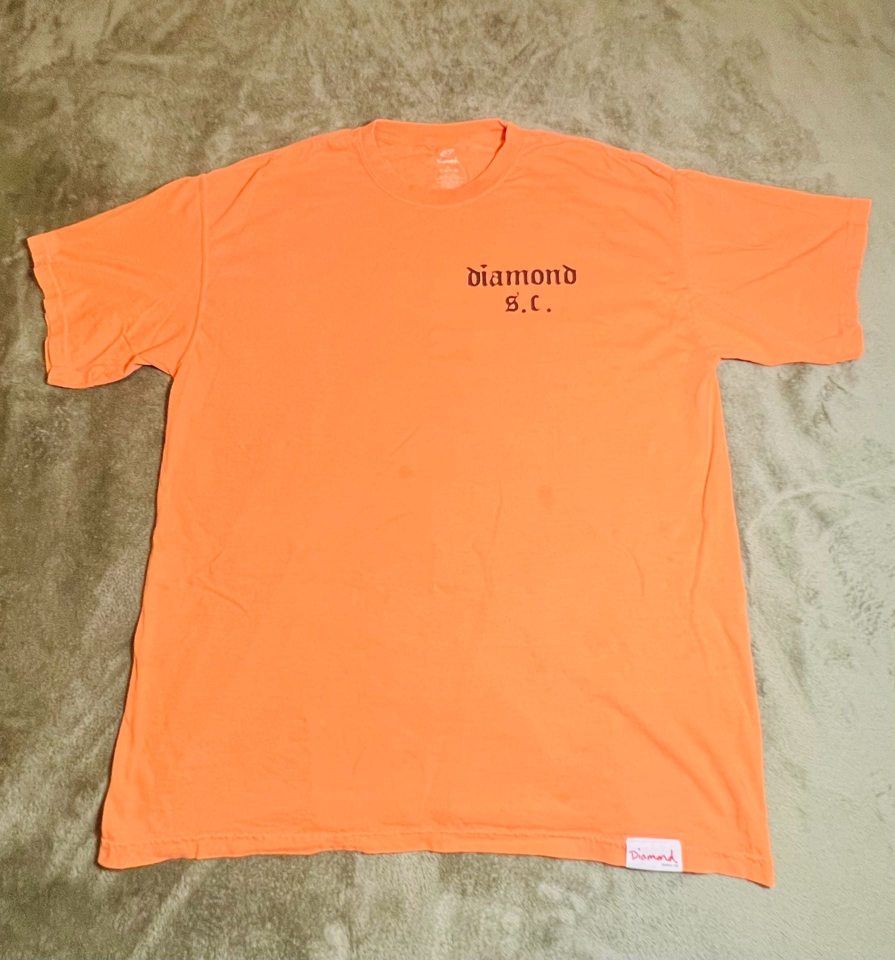 Diamond Supply Co. Orange Graphic T-Shirt 6