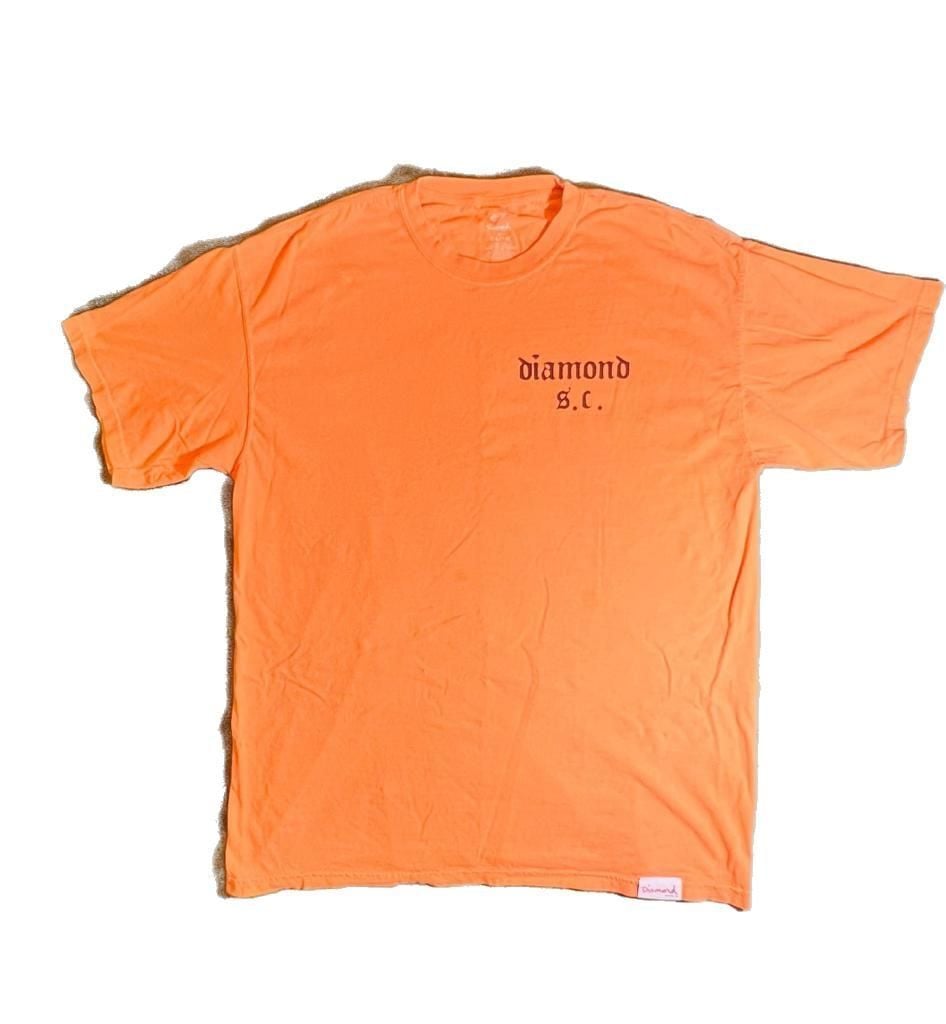 Diamond Supply Co. Orange Graphic T-Shirt 2