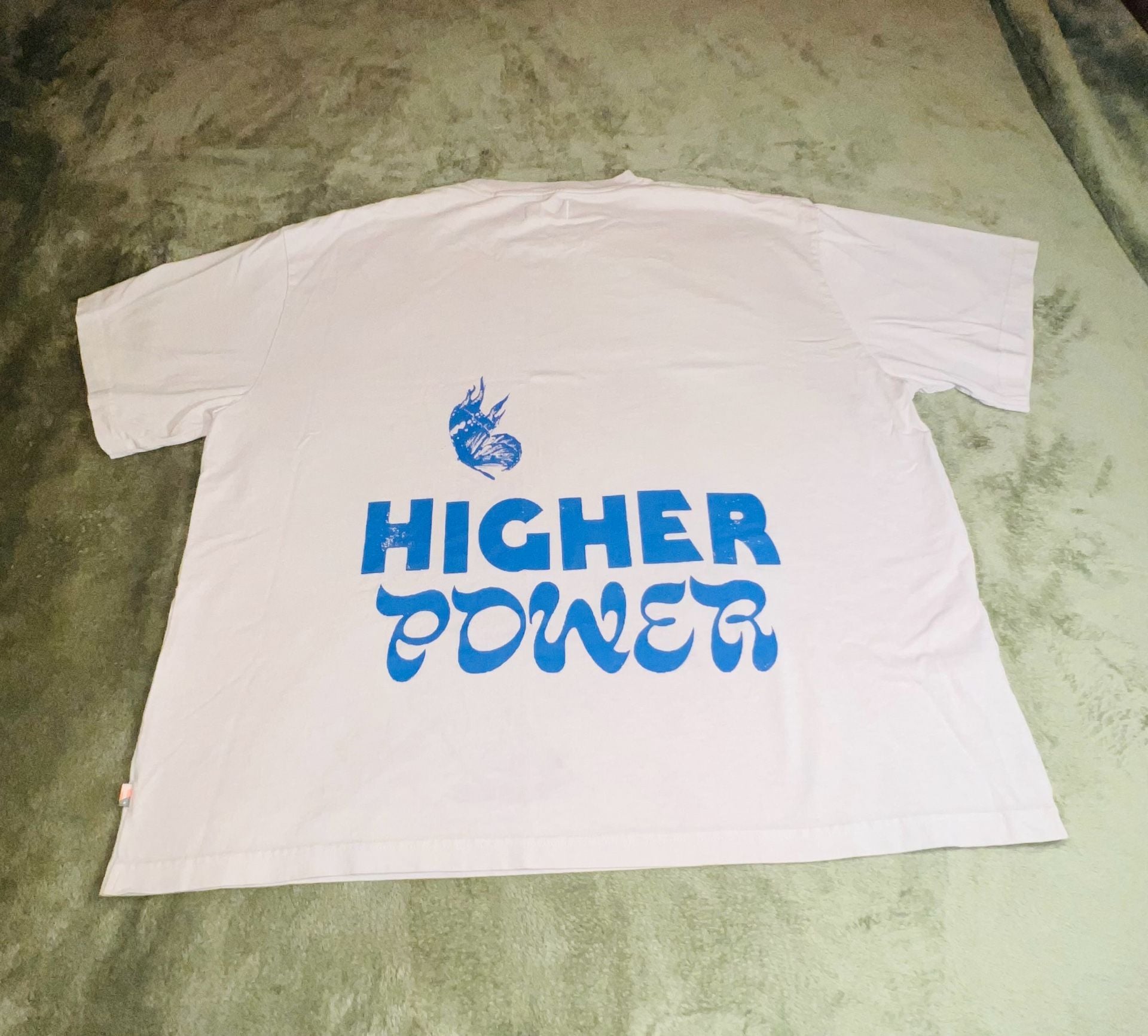 Honor The Gift Butterfly Sun Graphic Print T-Shirt Tan 11