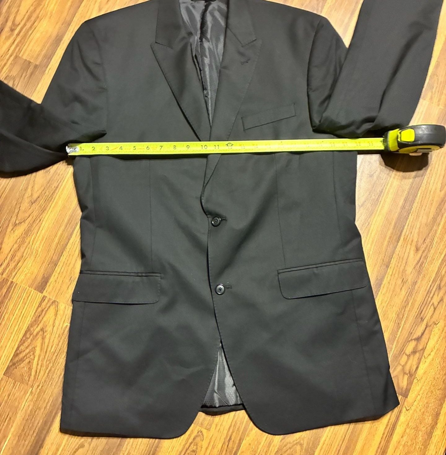 Sean John Men's Two-Piece Black Solid Suit 7