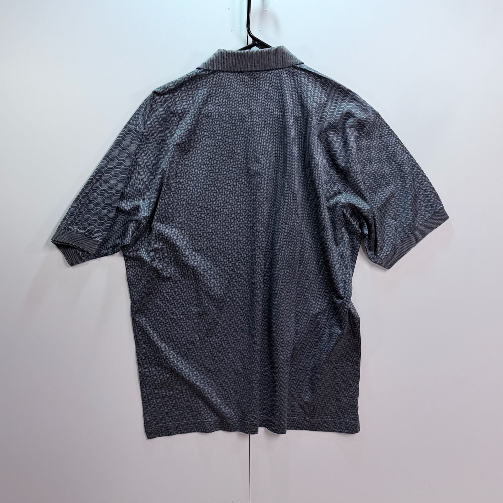 Ermenegildo Zegna Chevron Pattern Polo Shirt, Size XL 2