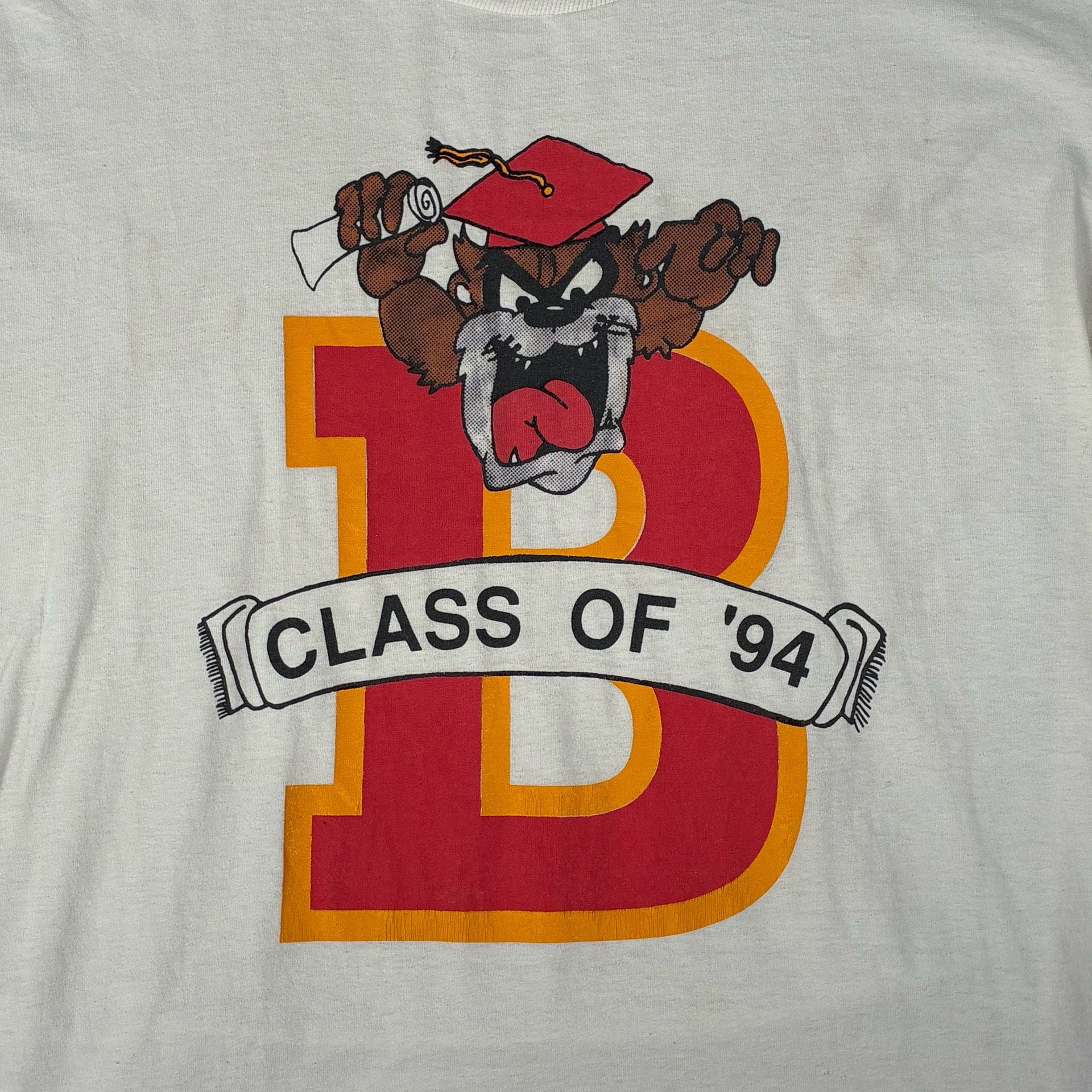 Vintage 1994 Taz Looney Tunes Class of '94 Graduation T-Shirt 3