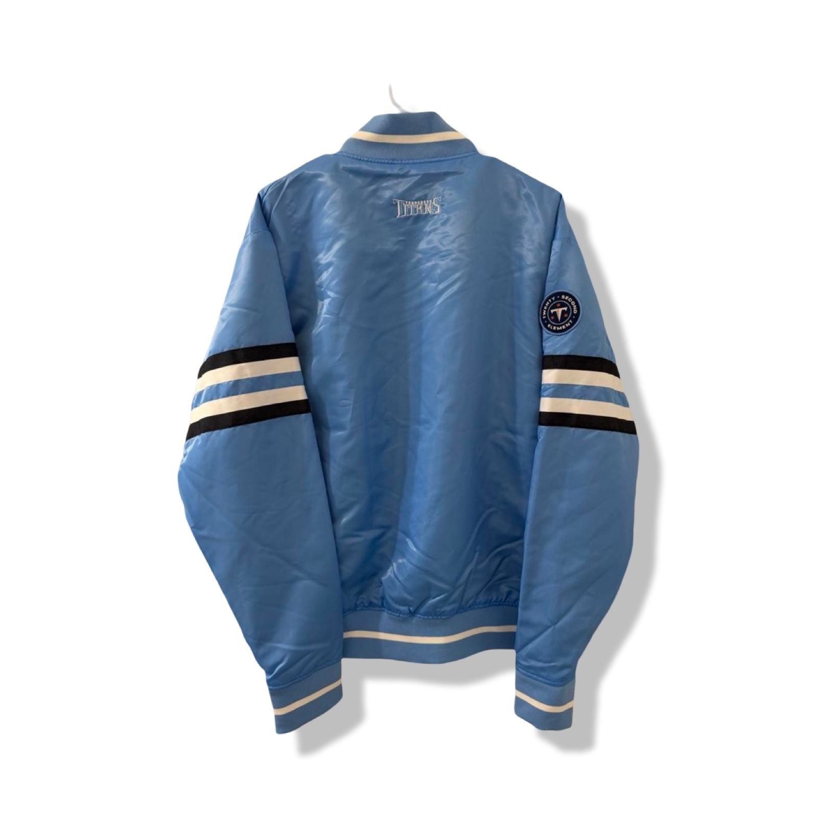 22nd Element Tennessee Titans Limited Edition Satin Varsity Jacket 4