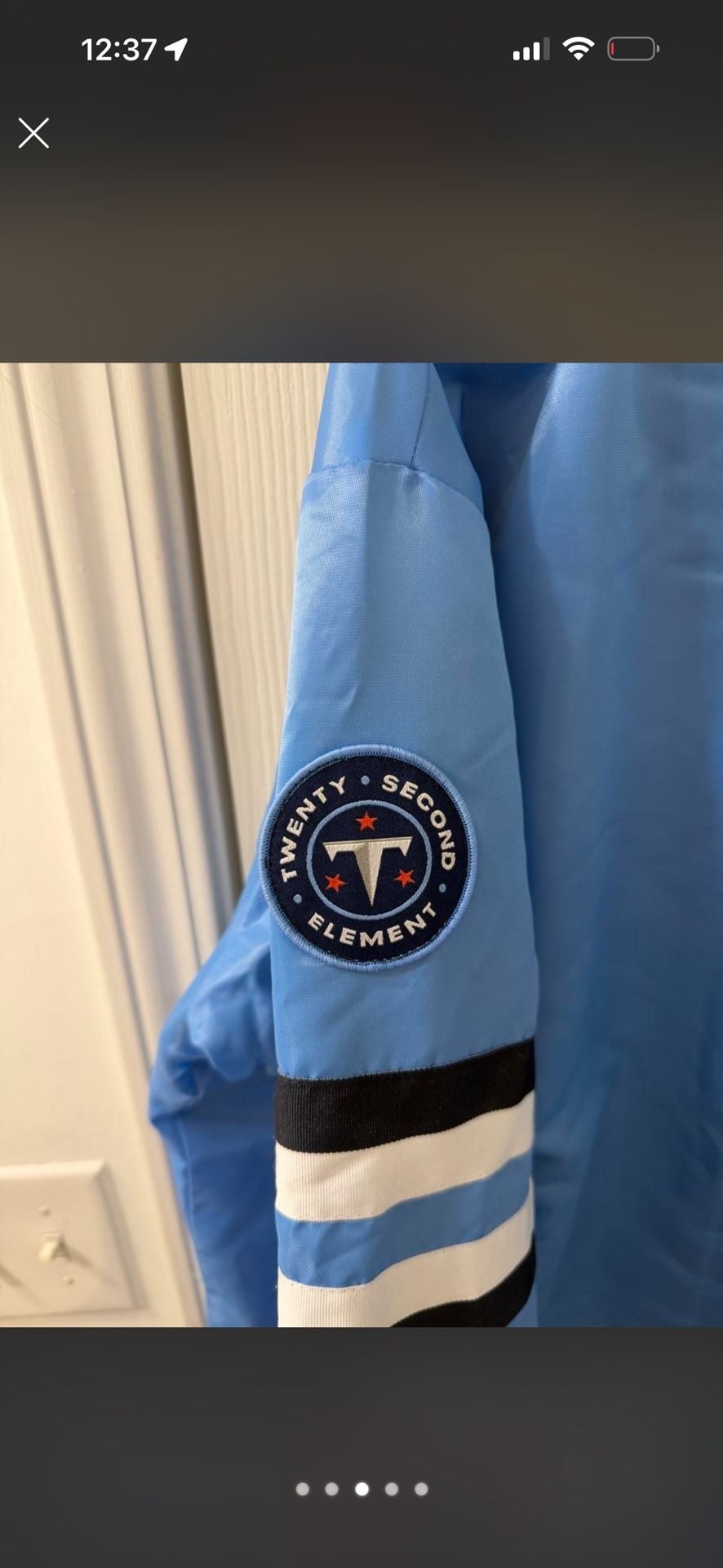 22nd Element Tennessee Titans Limited Edition Satin Varsity Jacket 5