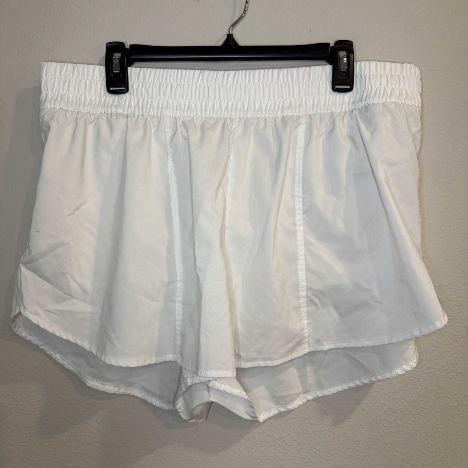 All in Motion Women's Athletic Lined Shorts White 2
