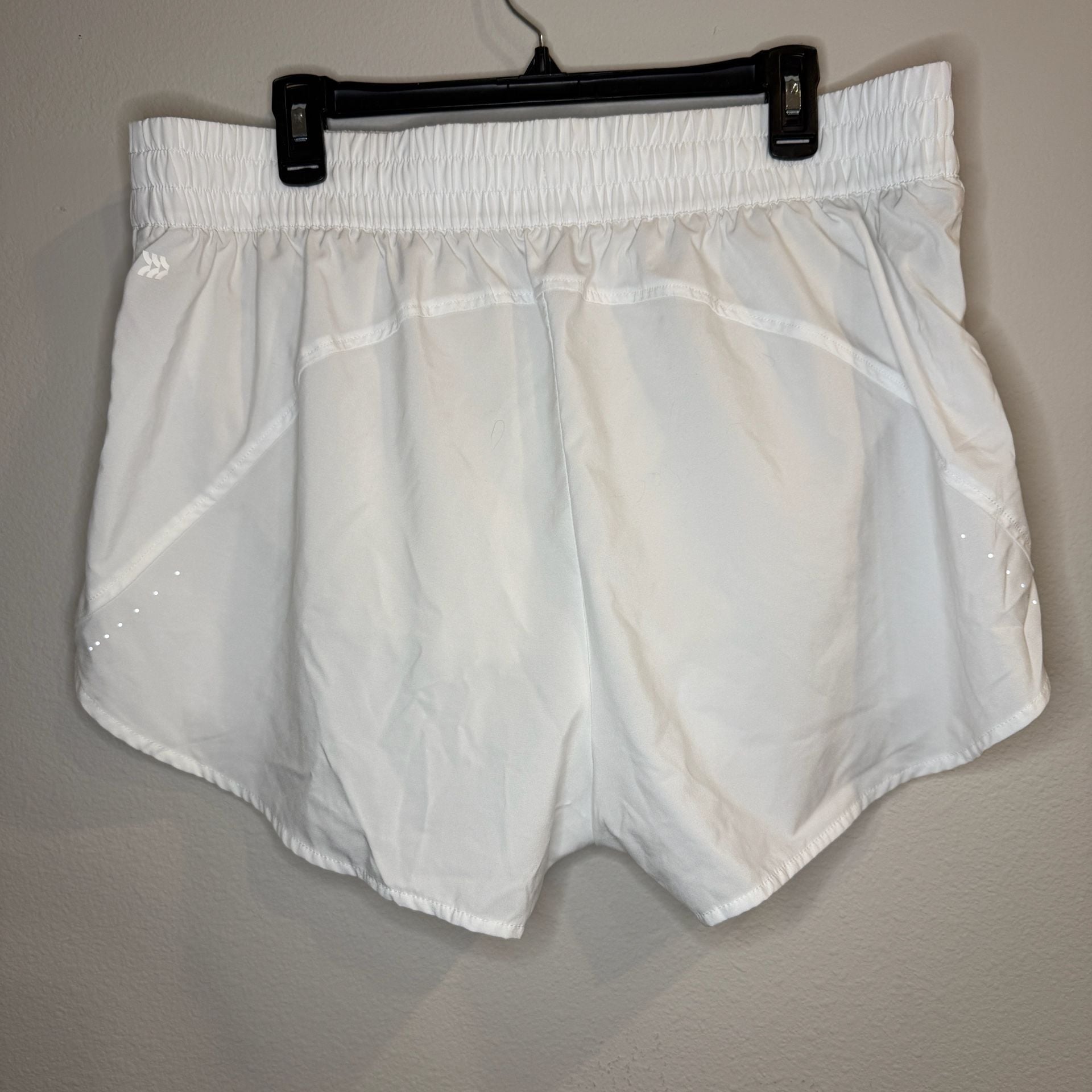 All in Motion Women's Athletic Lined Shorts White 3