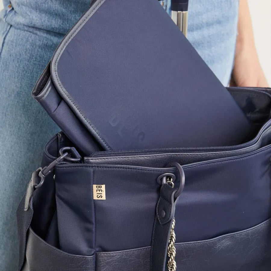 BÉIS The Diaper Bag' in Navy - Large Tote Diaper Bag in Navy NWT 8