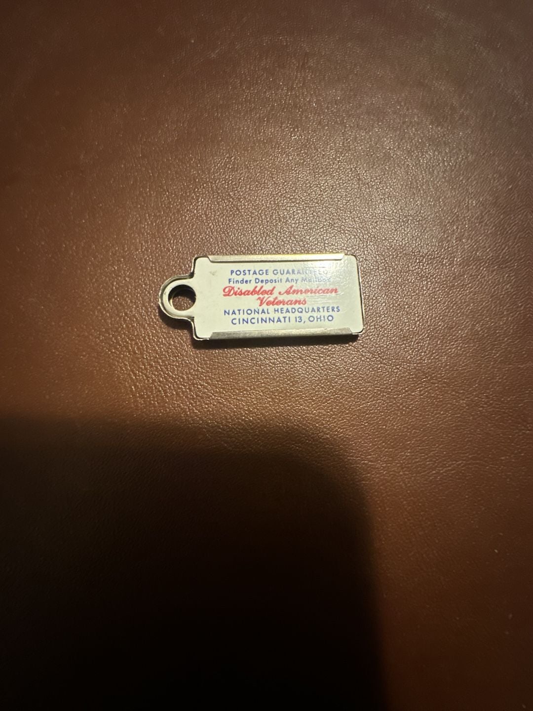 Vintage 1959 Vermont Disabled American Veterans DAV IdentoTag Keychain 4