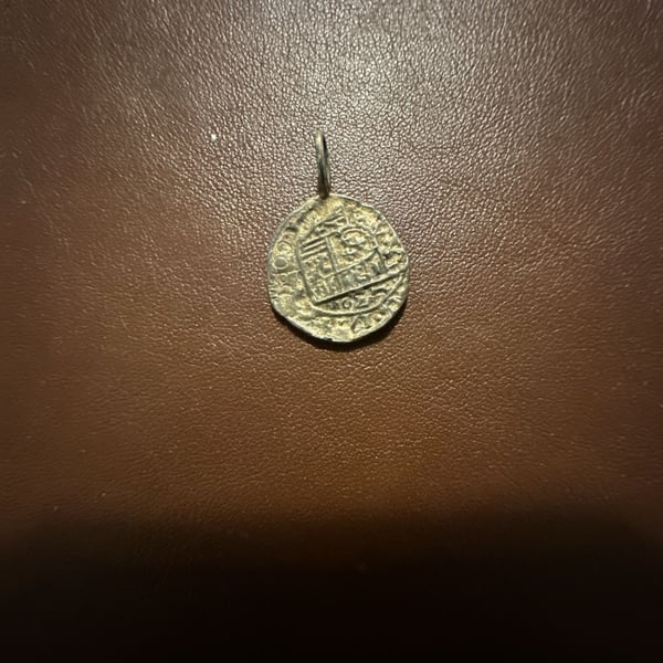 Atocha Style Spanish Pieces of Eight Silver Coin Pendant