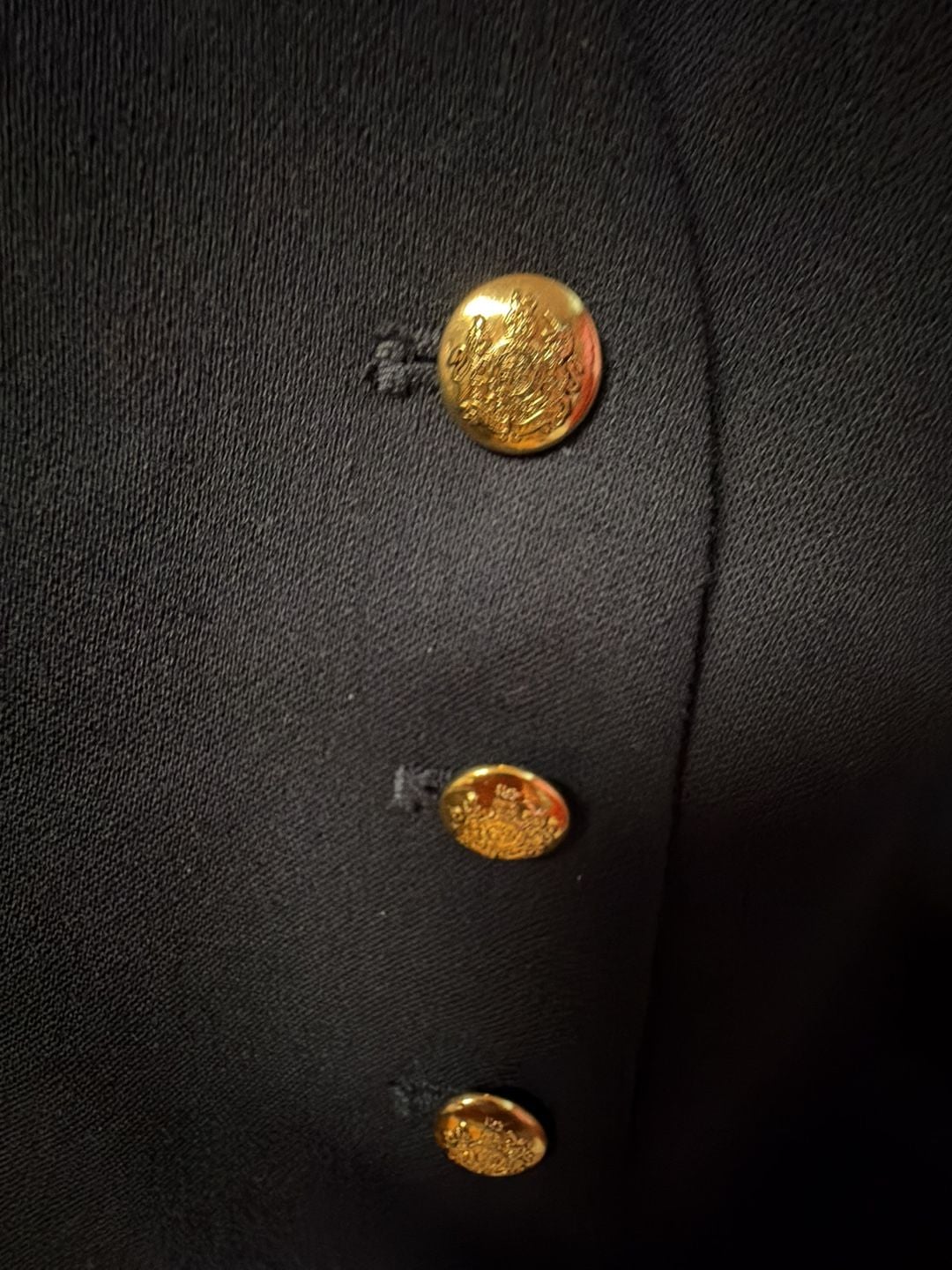 Lauren Ralph Lauren Black Button-Front Tailored Vest 2