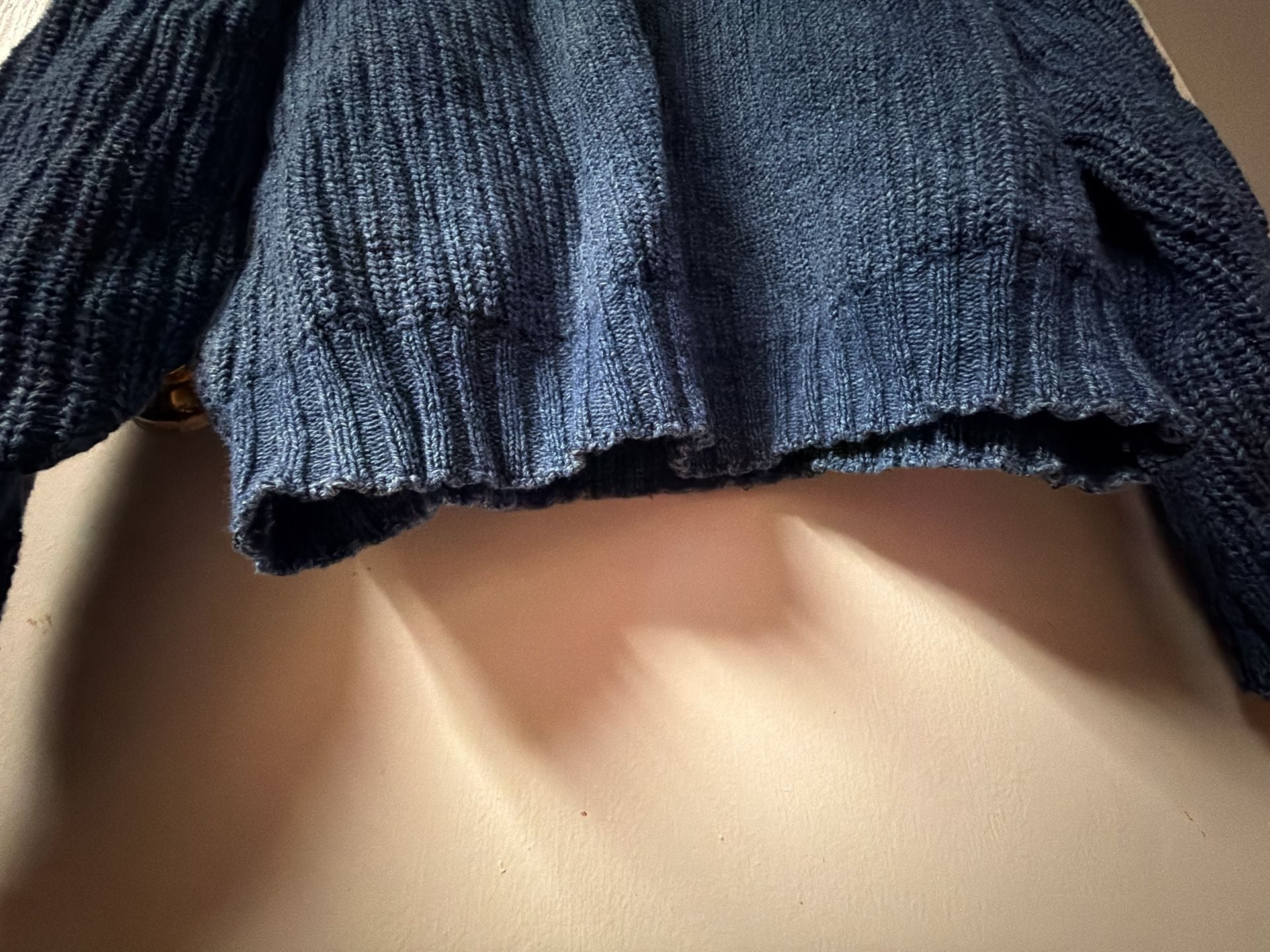 Winona Knits Vintage 100% Cotton Ribbed Fisherman Sweater 5