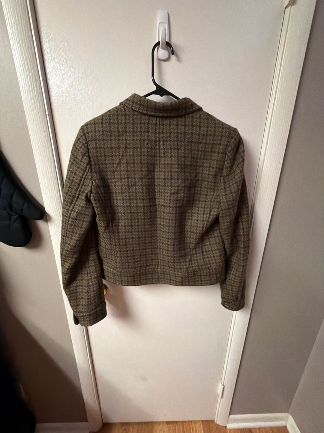 Lauren Ralph Lauren Women's Wool-Blend Houndstooth Tweed Blazer Jacket 5