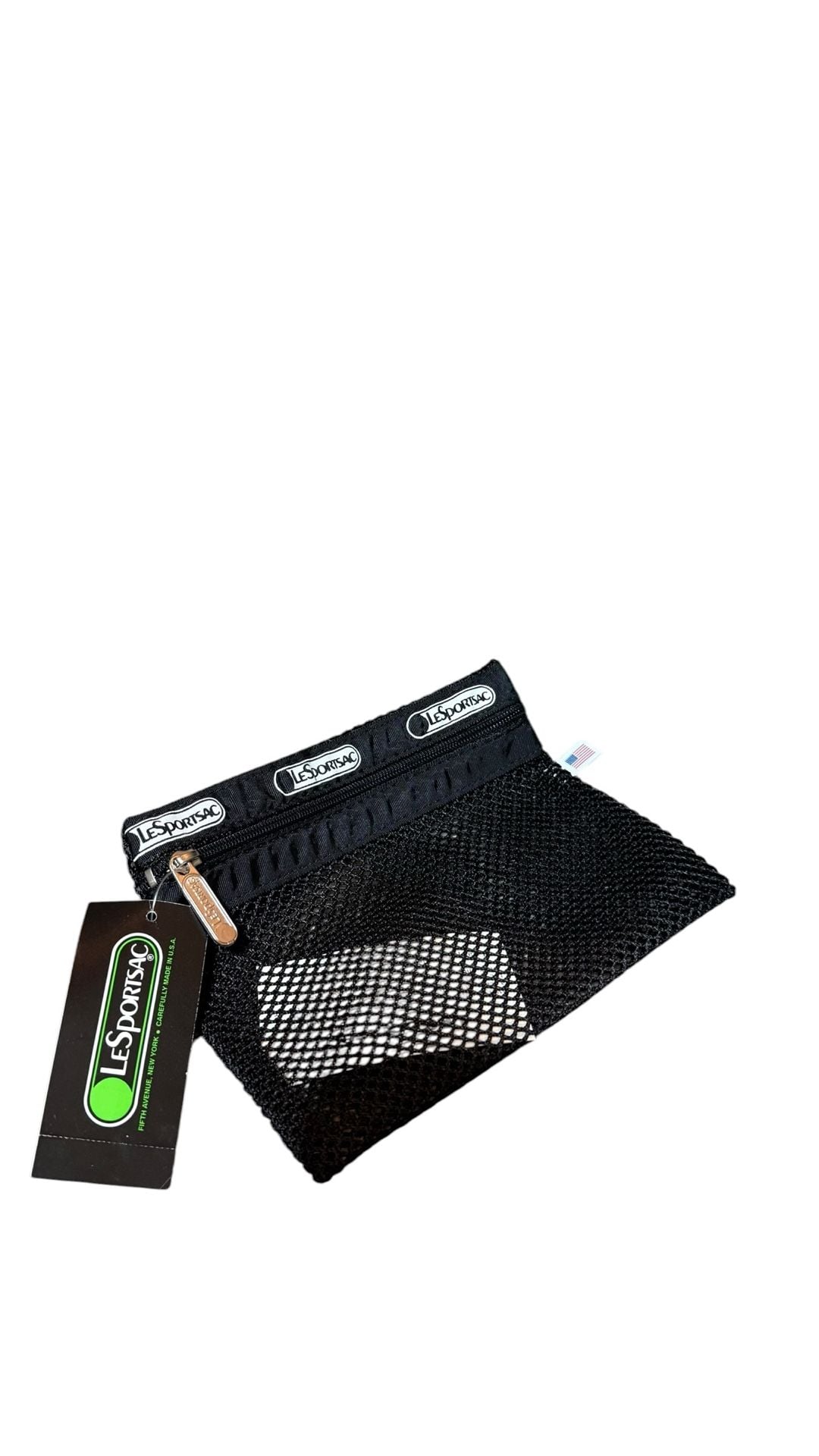 Vintage LeSportsac Small Rectangular Mesh Zipper Pouch 2