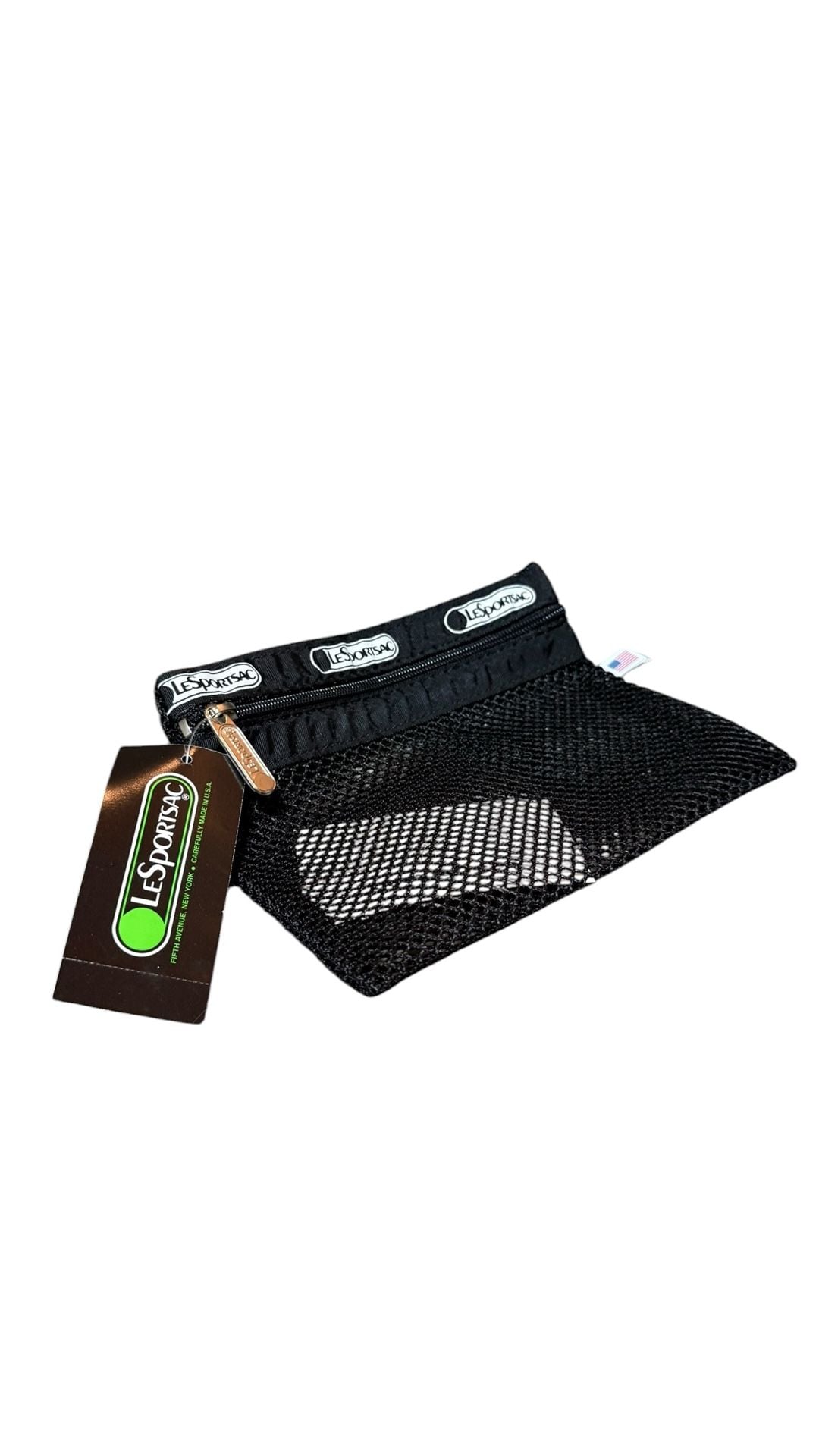 Vintage LeSportsac Small Rectangular Mesh Zipper Pouch 3