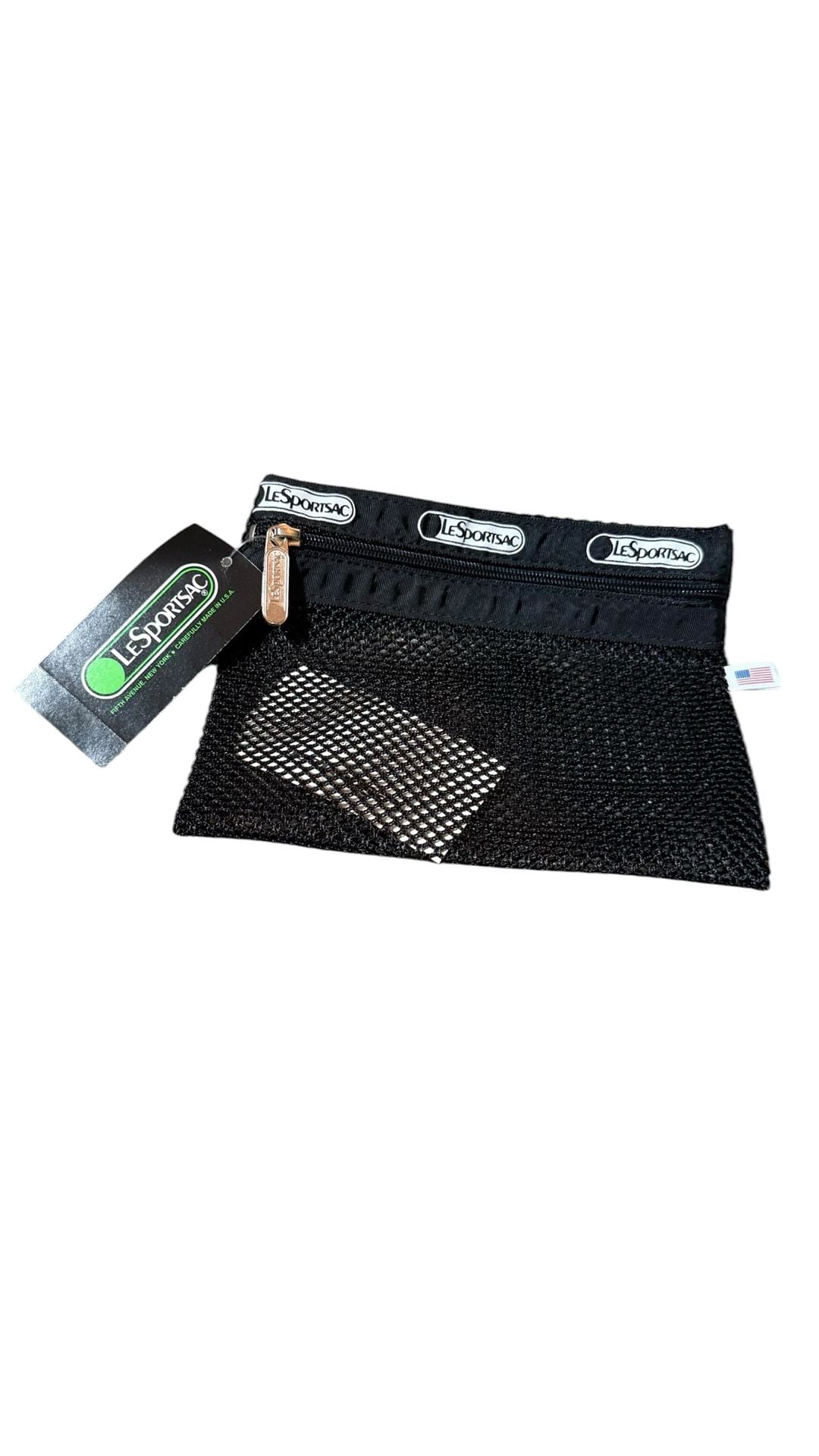 Vintage LeSportsac Small Rectangular Mesh Zipper Pouch 4