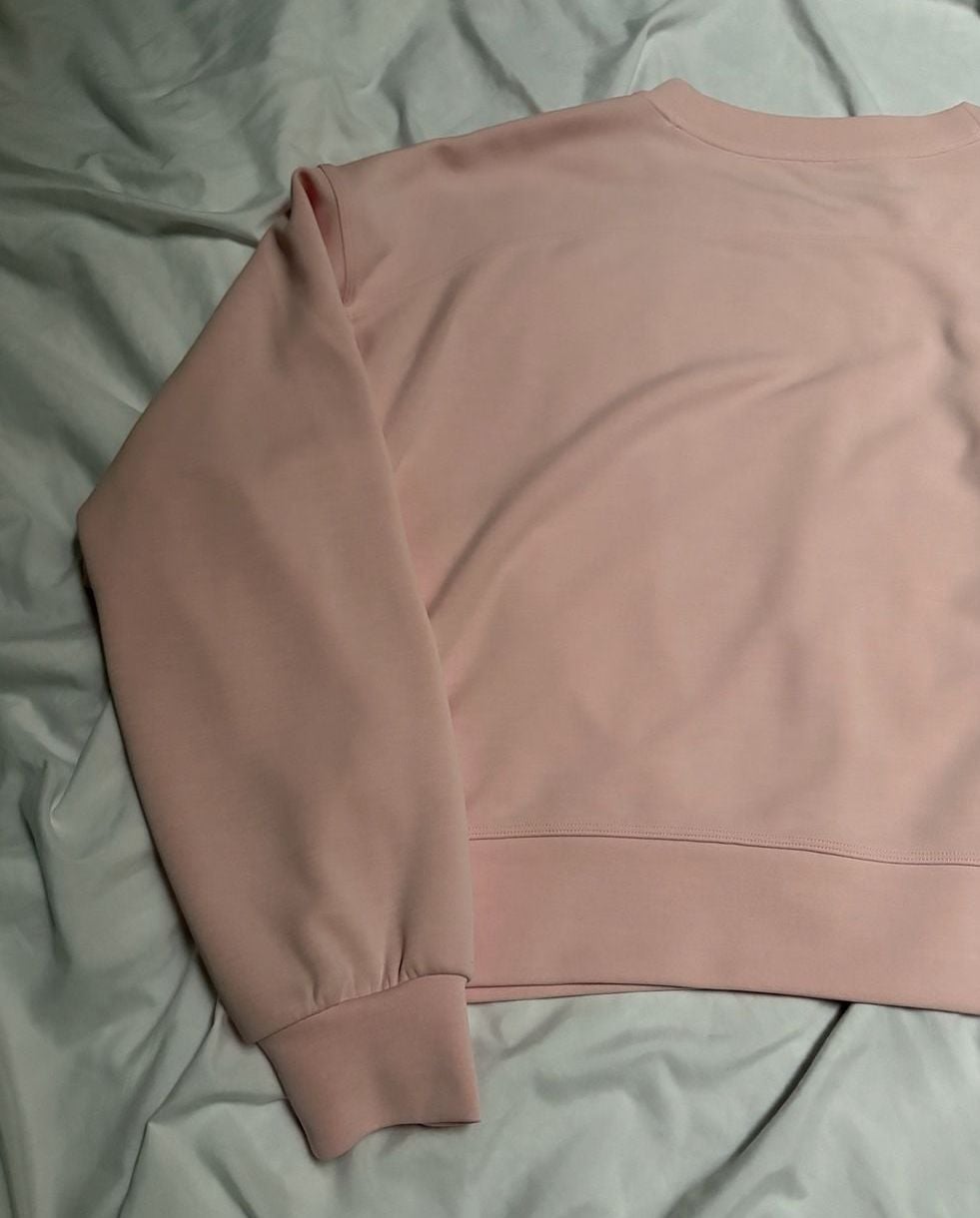 Lululemon Softstreme Perfectly Oversized Cropped Crew Sweatshirt in Pink 12