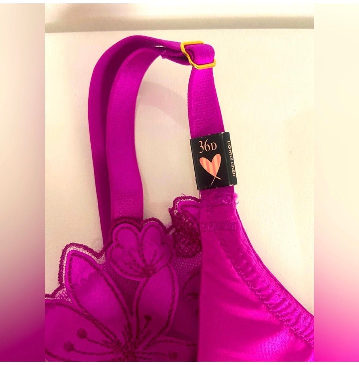 Victoria's Secret Very Sexy Lightly Lined Floral Embroidered Corset Bustier Bra 3