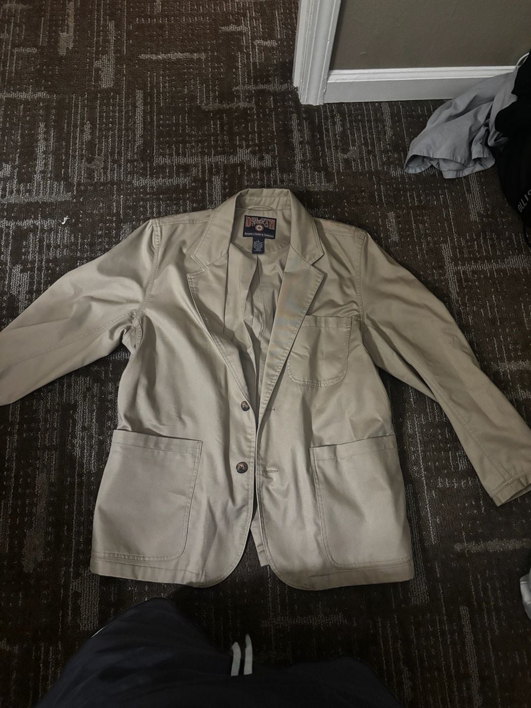 Duluth Trading Co. Cotton Canvas Utility Presentation Blazer Jacket 1