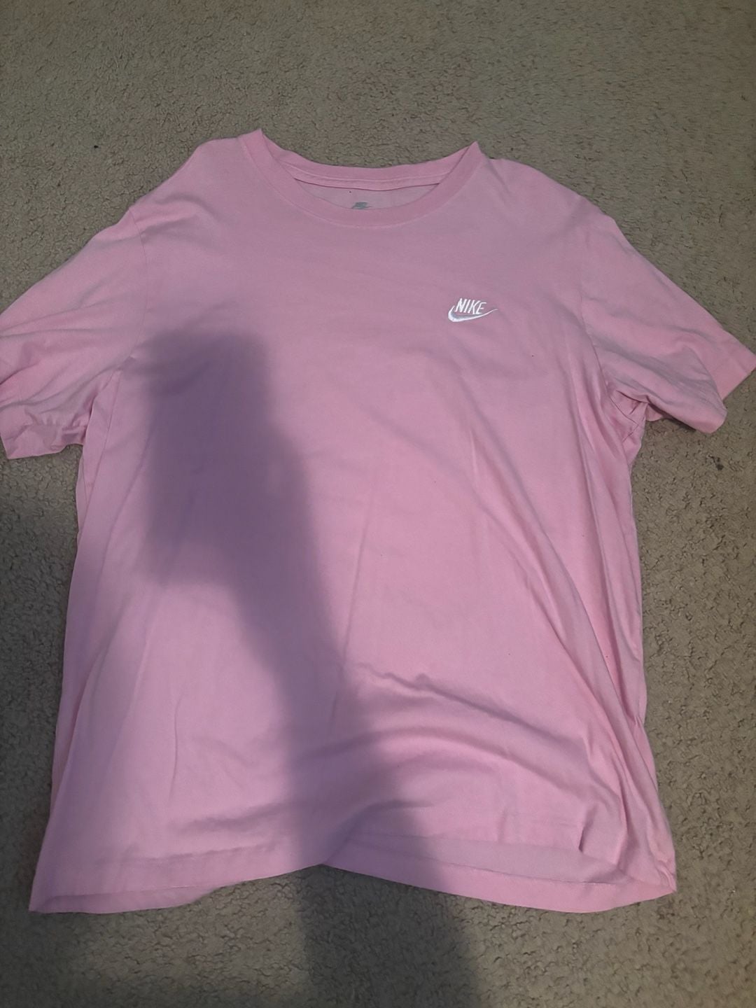 Nike Sportswear Club Embroidered Tee in Pink 2