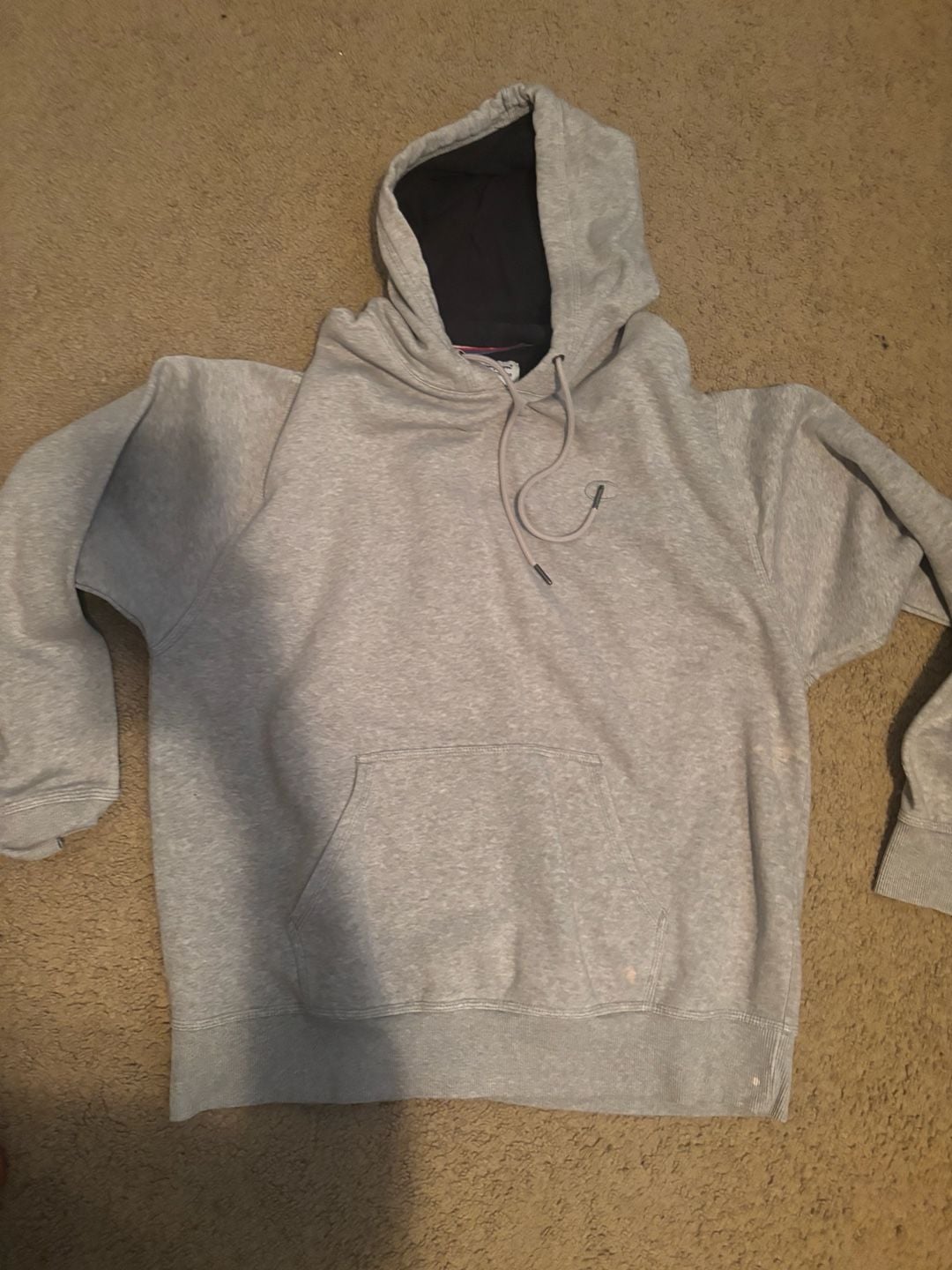 Champion Authentic Athleticwear Men's Pullover Hooded Sweatshirt in Gray 1