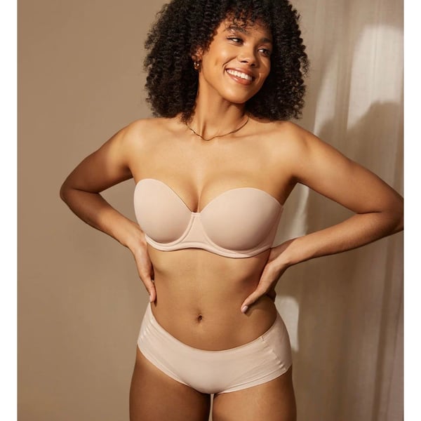 DELIMIRA Women's Underwire Classic Strapless Bra