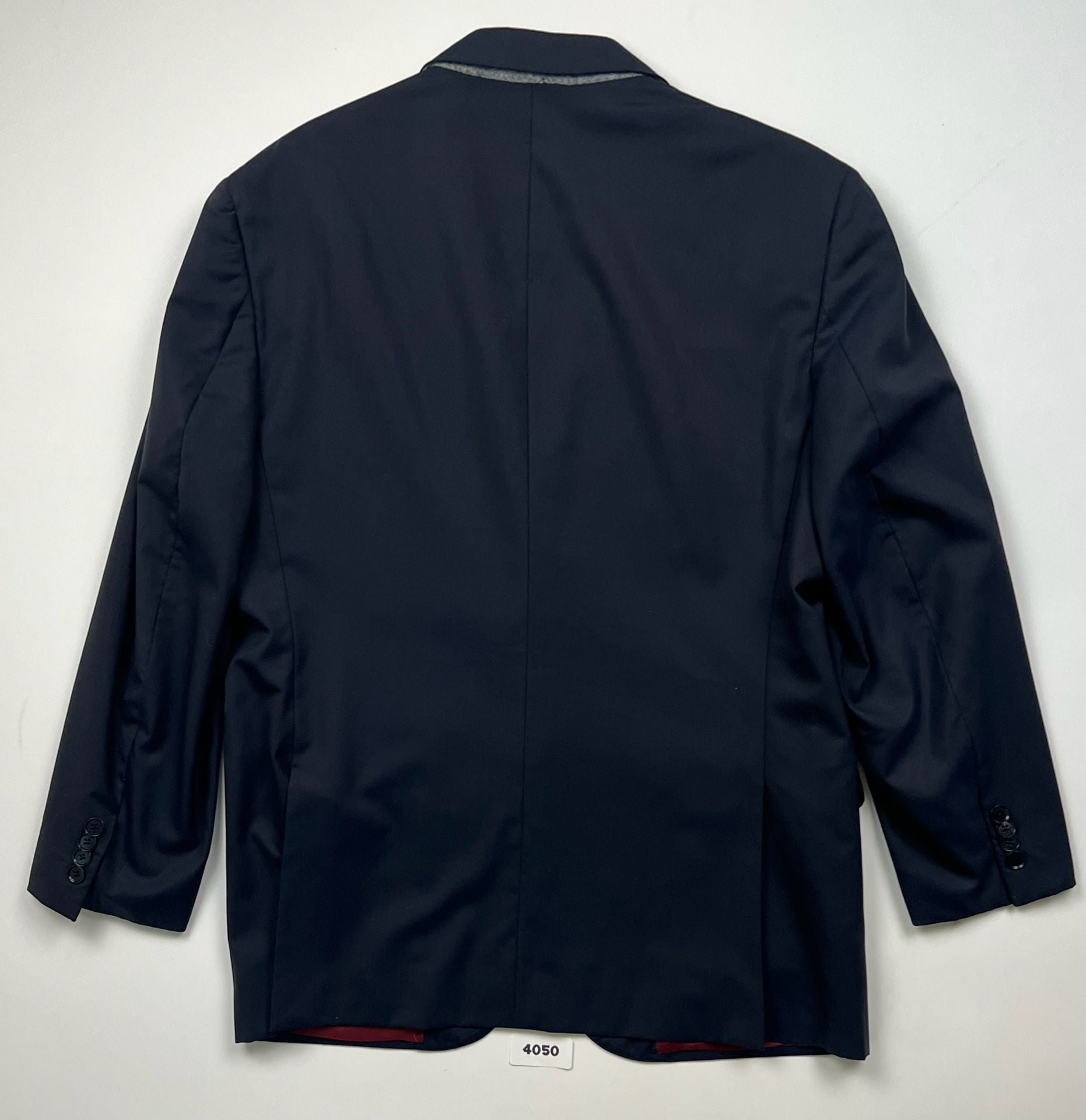 Saks Fifth Avenue Made in Italy Wool Two-Button Black Blazer Est 42R see measurements 11