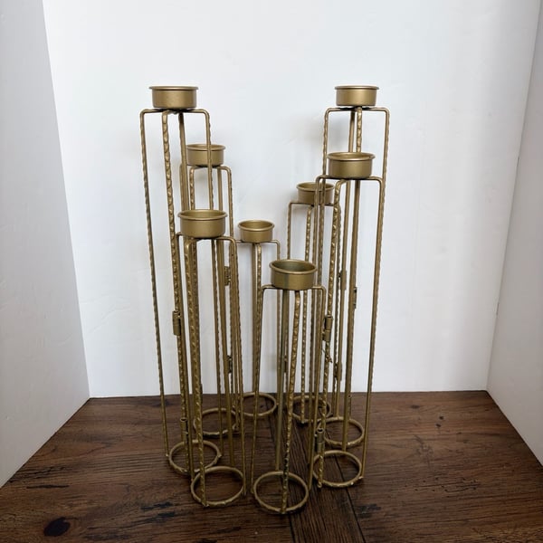 Dimond Home Ascencio Hinged 8-Arm Metal Tealight Candle Holder
