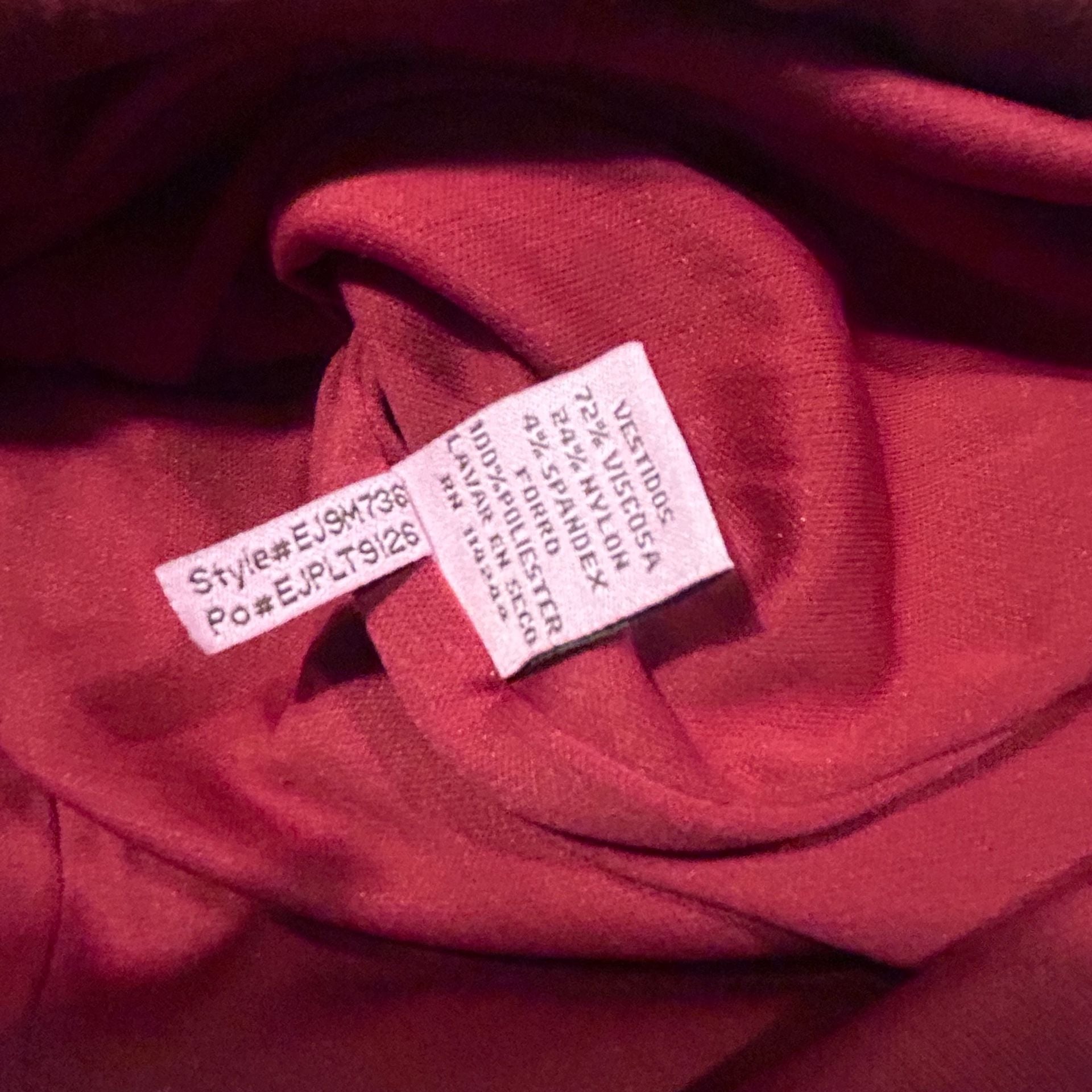 Eliza J New York Burgundy 3/4 Sleeve Shawl Collar Sheath Dress 9