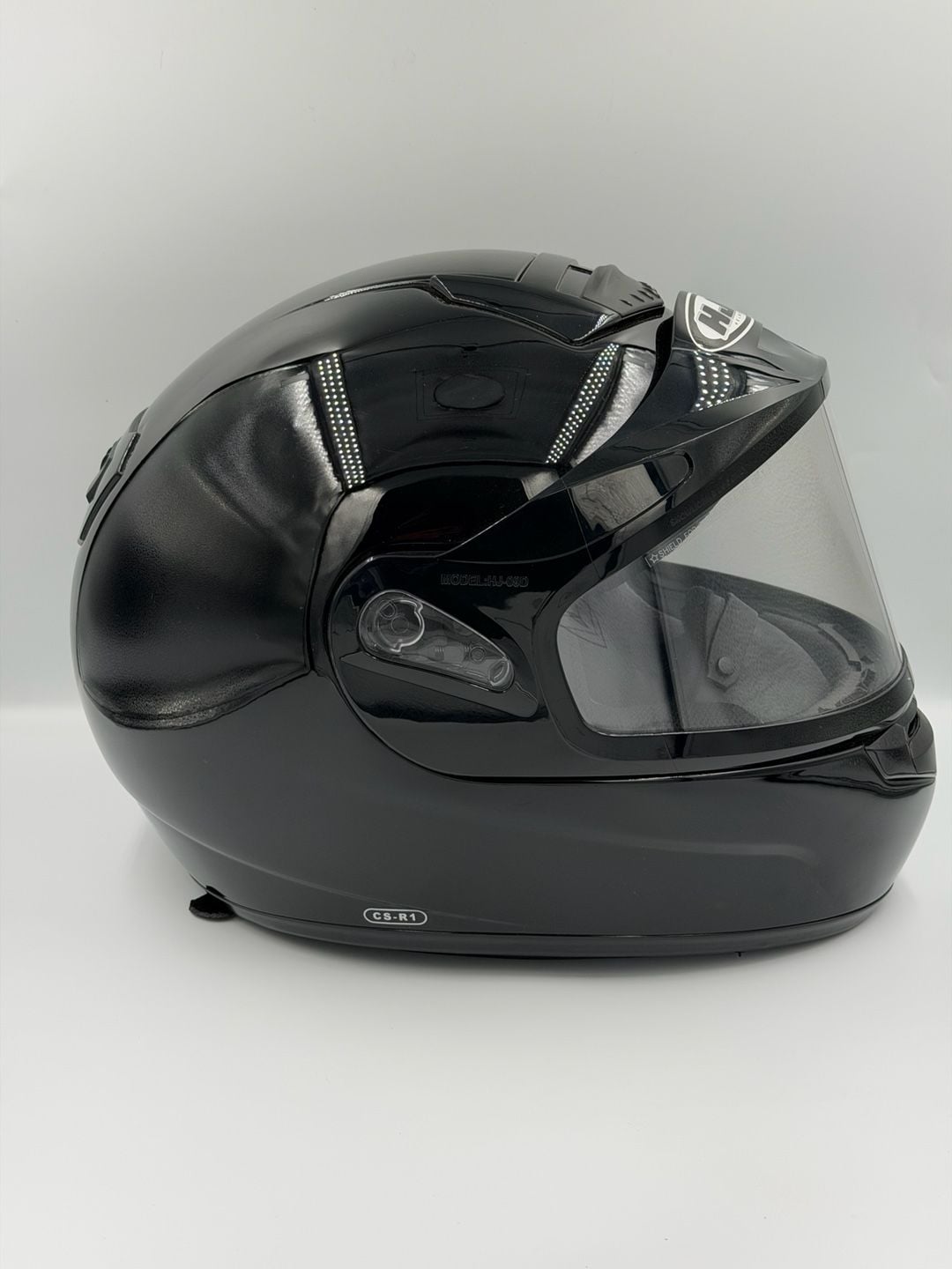HCJ CS-R1 Helmet Black Dual Lens 3