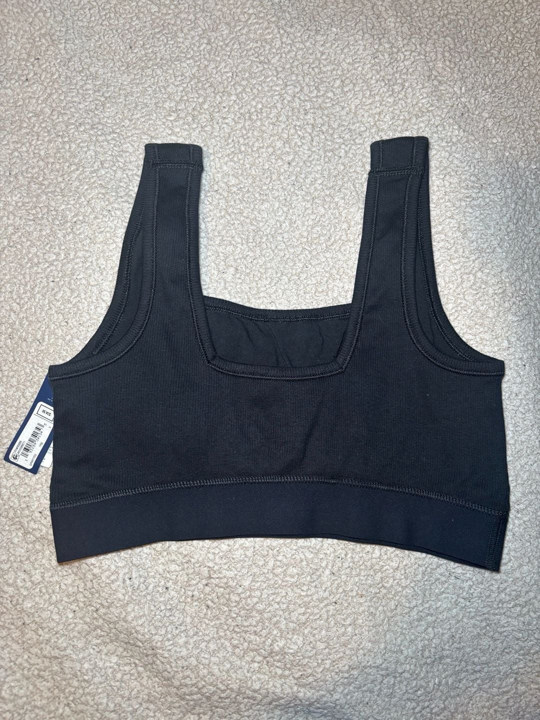 GapBody Logo Comfort Square-Neck Cotton Ribbed Bralette GPW01052 2