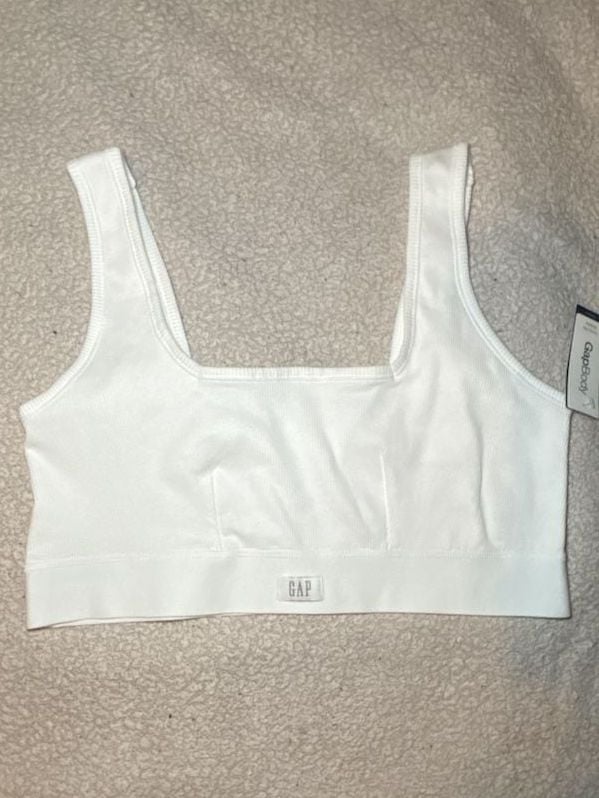 GapBody Logo Comfort Bralette in Optic White 2