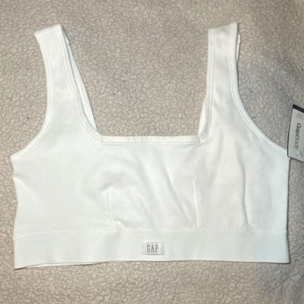 GapBody Logo Comfort Bralette in Optic White