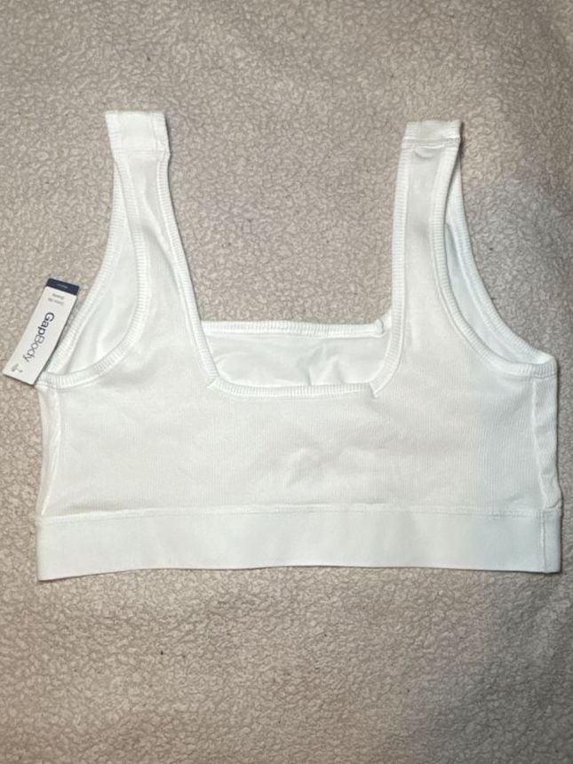 GapBody Logo Comfort Bralette in Optic White 3