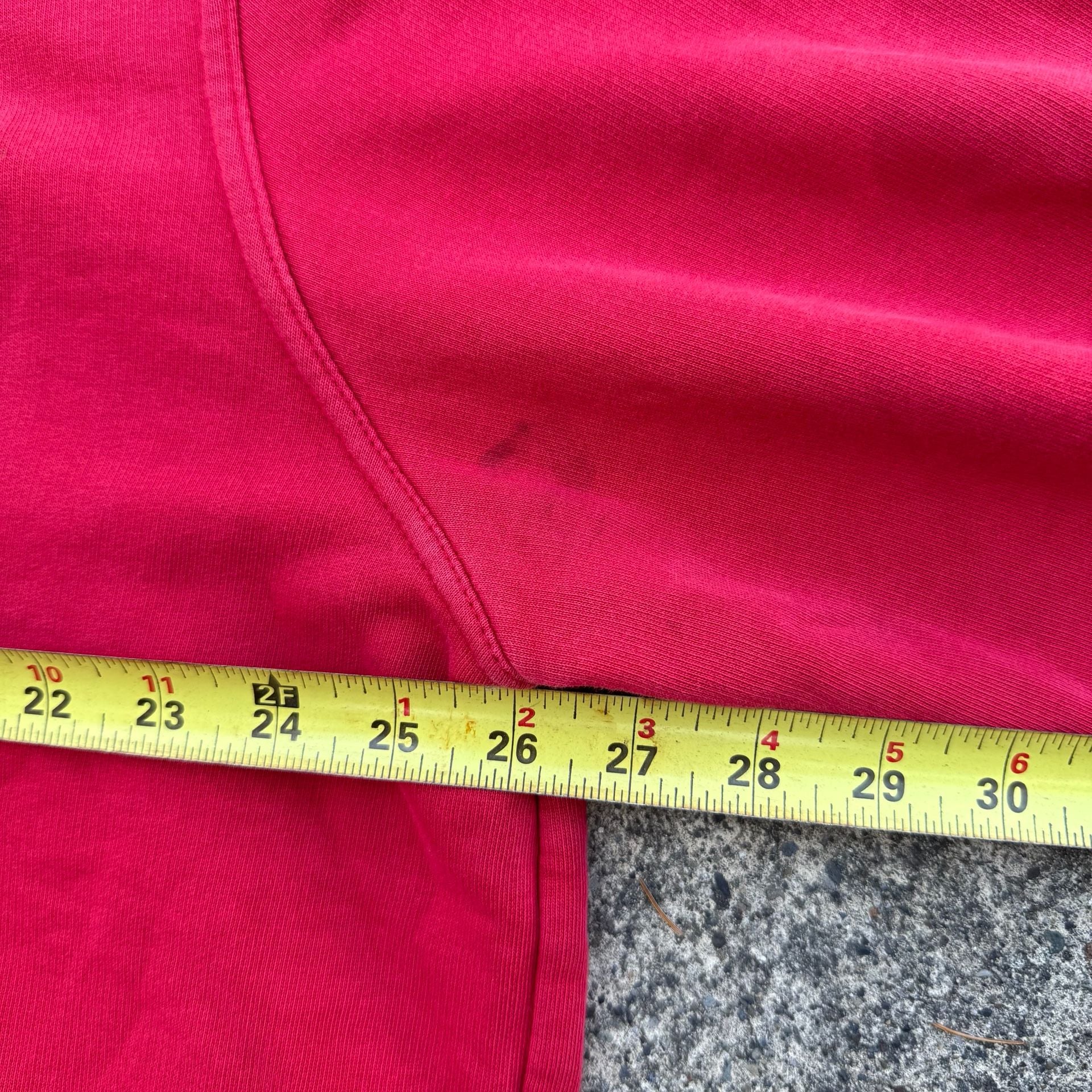 Vintage Y2K Nike Spellout Pullover Hoodie Red Grey 8