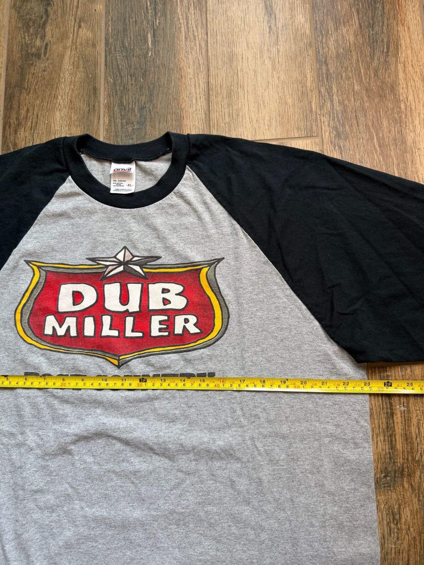 2002 Dub Miller Post Country Music Band Graphic 3/4 Sleeve Baseball T-Shirt 4
