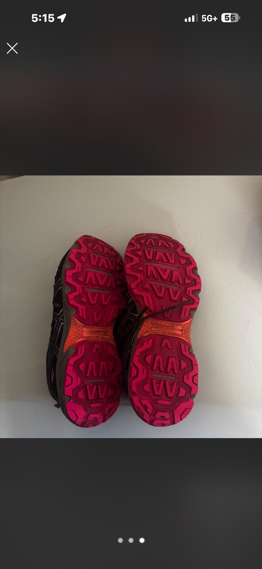 ASICS Women's Gel-Venture 7 Trail Running Shoes Black Gray Pink 3