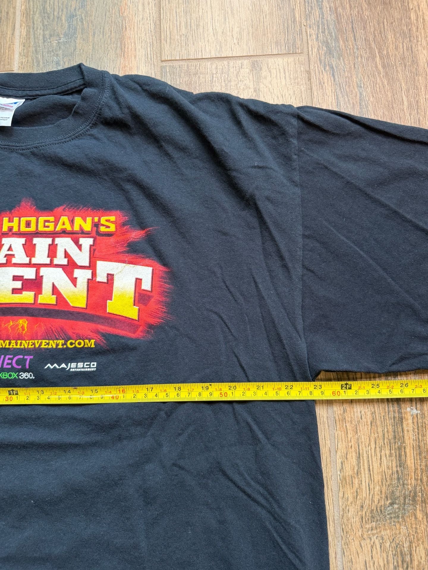 Y2K Hulk Hogan's Main Event Xbox 360 Kinect Promotional T-Shirt WWE 3