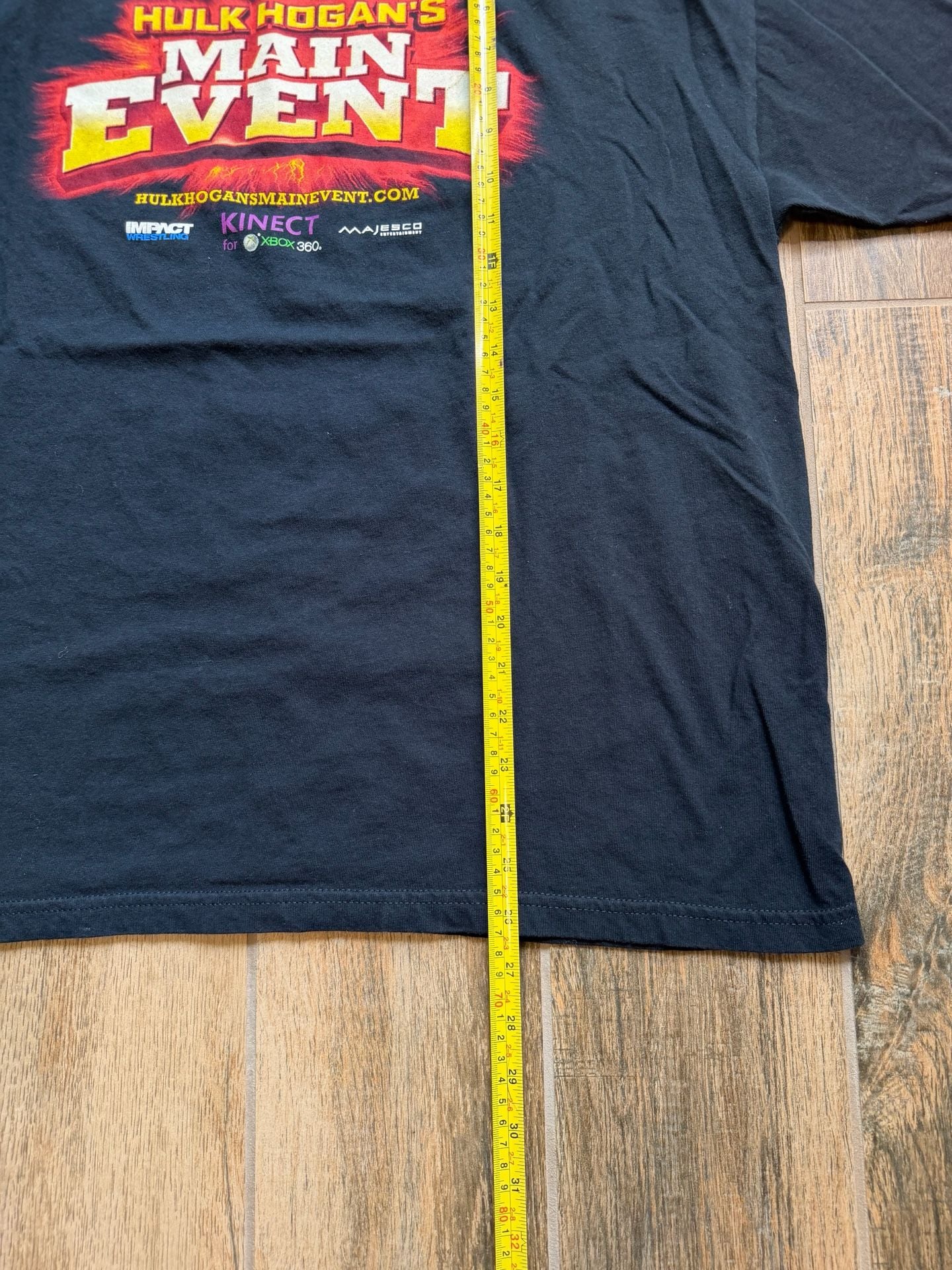 Y2K Hulk Hogan's Main Event Xbox 360 Kinect Promotional T-Shirt WWE 4