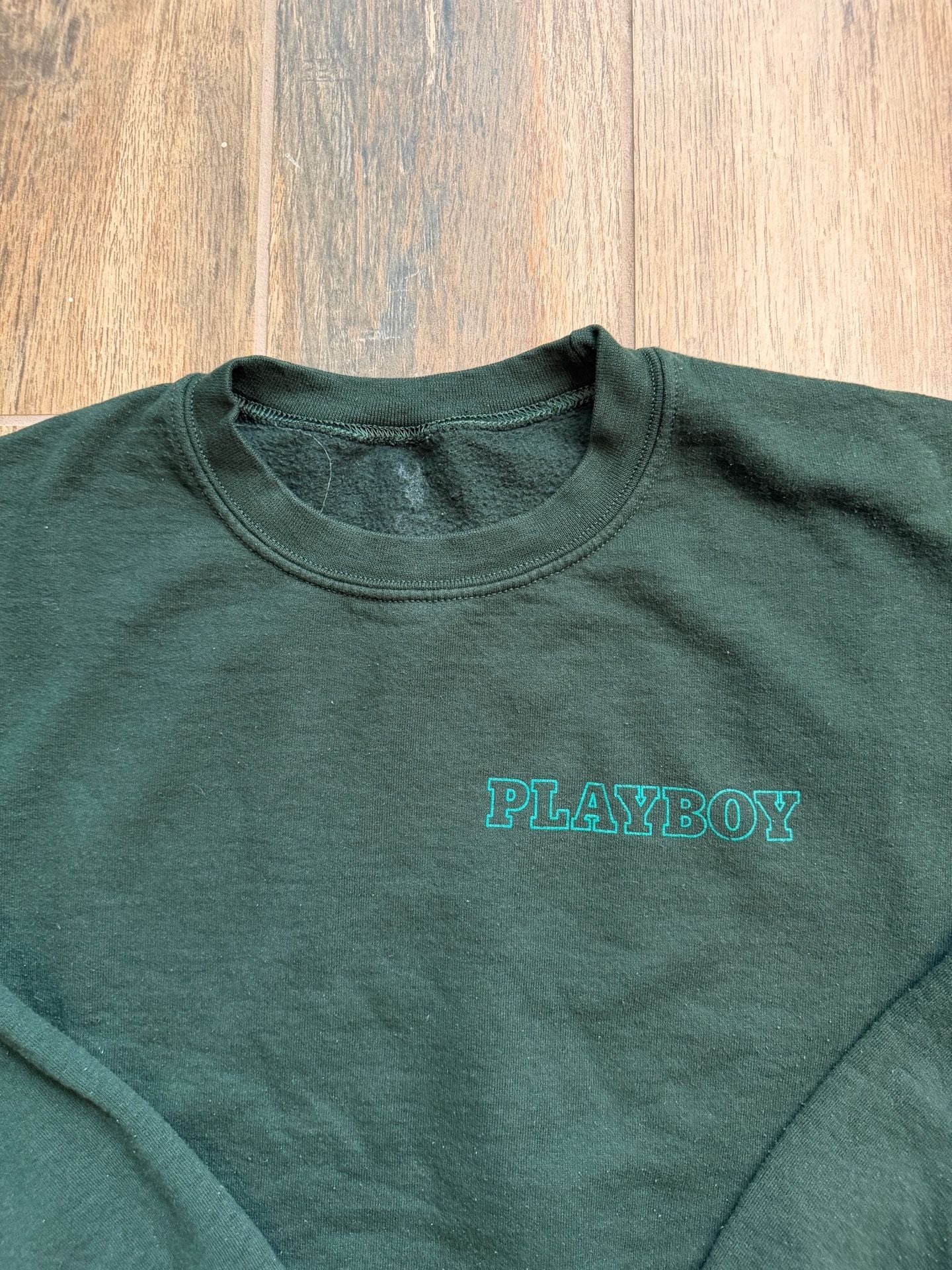 Playboy Forest Green Crewneck Pullover Sweatshirt 2