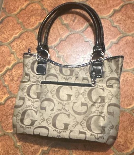 G by Guess Patchwork Multi-Textured Handbag with Large G Logo 4