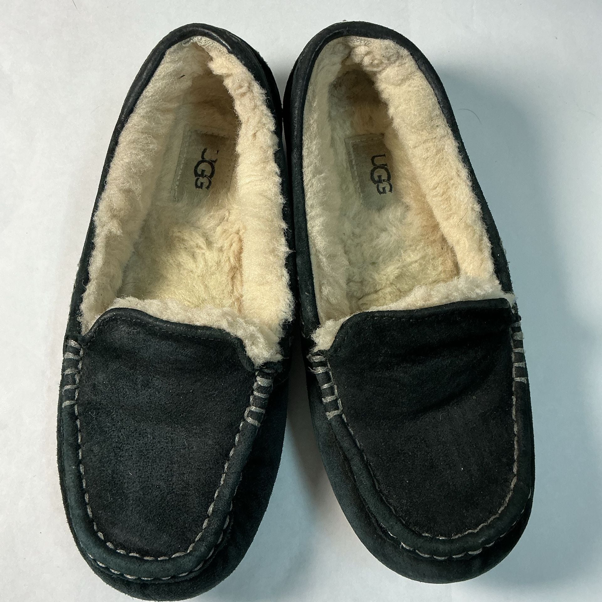 UGG Women's Ansley Suede Moccasin Slippers in Black 2